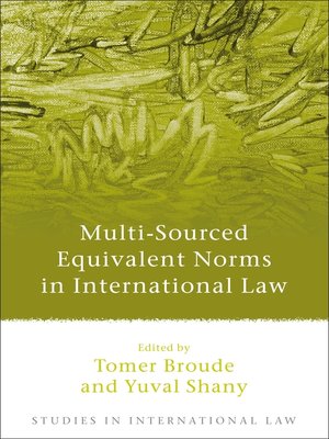 cover image of Multi-Sourced Equivalent Norms in International Law